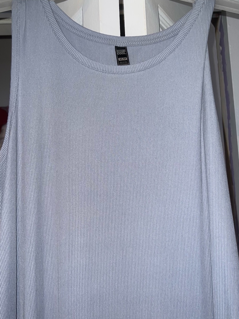 32 Degrees Light Blue Ribbed Midi Tank Dress